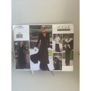 Vogue 1290 Jacket Maxi Dress Top Classic Pants Pattern Sz 12-16 Vintage 90s